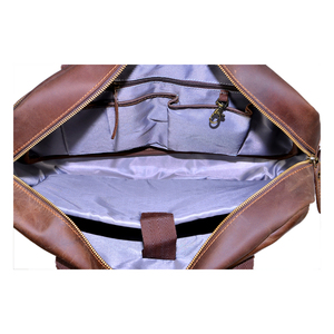 Bolsa de Negocios de Cuero Genuino de Alta Calidad con Logotipo Personalizable al por Mayor, Estilo Vintage para Portátil - Product Image 6