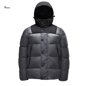 Custom Front Spring Puffer Jacket Hooded <b>Bubble</b> <b>Coat</b> Men Women Warm Streetwear Waterproof Windproof Eco-Friendly Quick-Dry Bulk - Product Image 6