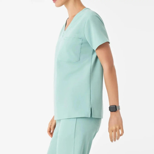 Customized Logo Spa Nourishing Hospital Use <b>Scrub</b> <b>Set</b> With Woven Fabric Natural Women Nurse Comfortable <b>Scrub</b> <b>Set</b> Wholesale - Product Image 2