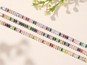 Pulsera de tenis exquisita de alta calidad, brillante y reluciente, ideal para regalo de cumpleaños o festividades, disponible con calidad y precio de exportación. - Product Image 6