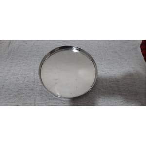 Plateau Rond en Acier Inoxydable de Qualité Alimentaire Durable, Vente en Gros, Assiette Métallique Écologique Brillante pour la Restauration et le Traiteur - Product Image 4