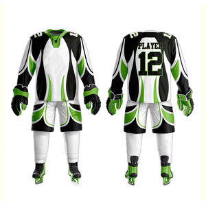 ชุดยูนิฟอร์มฮอกกี้น้ำแข็งแบบระบายอากาศได้ดี พิมพ์ลายดิจิทัล คุณภาพเย็บระดับพรีเมียม มีจำหน่ายในราคาขายส่งสำหรับตลาดโลก - Product Image 2