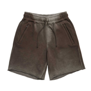 Shorts délavés tendance pour hommes en molleton 100 % coton, shorts décontractés pour garçons, shorts d'été pour hommes - Product Image 1