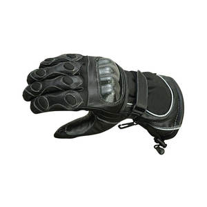 Outdoor Cycling Racing Motorbike Gloves Long Protection Road Perforated <b>Leather</b> Polyurethane Coated Full Finger Unisex - Product Image 5