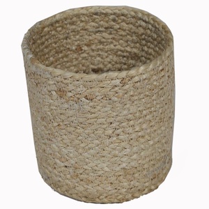 Home Storage Organization <b>Jute</b> Toy Storage <b>Basket</b> & Laundry Kitchen <b>Jute</b> Kitchen Vegetable Storage <b>Basket</b> <b>Jute</b> Rope <b>Basket</b> - Product Image 3