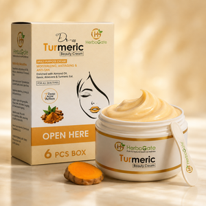 Crème de beauté au curcuma naturelle, crème hydratante pour le visage au curcuma, formule nourrissante, hydratante, texture légère - Product Image 1