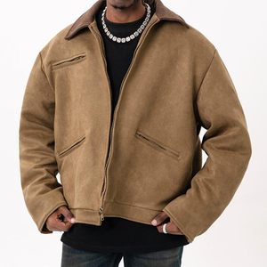 Custom Design Fashion Classic Genuine Leather Motorcycle <b>Jacket</b> <b>Men</b> <b>Slim</b> <b>Fit</b> V-neck Eco-Friendly & Windproof Streetwear OEM Logo - Product Image 4