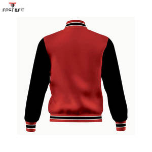 Veste universitaire unisexe personnalisée avec logo brodé sur le devant, toile respirante de haute qualité, coupe-vent, couleur et taille personnalisées - Product Image 6