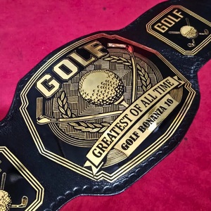 Ceinture de champion de golf personnalisée, ceinture de trophée de tournoi de golf avec logo et texte personnalisés, cuir véritable - Product Image 2