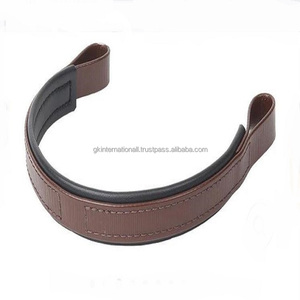 New Design Colorful <b>Harness</b> Leather Horse Brow Band Straight Shape Leather Horse Brow Band in All Custom Sizes & Colors - Product Image 3