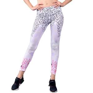 Leggings Deportivos de Cintura Alta Elástica para Mujer, Transpirables, Ajustados, con Estampado, para Fitness, Running, Gimnasio, Yoga - Product Image 1