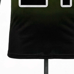 Camiseta de Fútbol Americano para Hombre, Verde y Negro Degradado, 24, Sublimada, de Malla Transpirable, Manga Corta, Cuello en V, con Números de Equipo - Product Image 4
