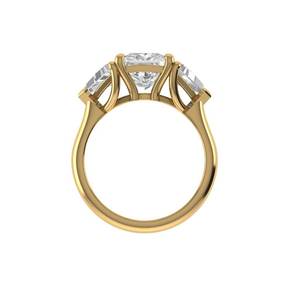 แหวนเพชรทรงปรินเซสคัท เพาะเลี้ยงในห้องปฏิบัติการ เงินแท้ 925 ทอง 9K 14K 18K ดีไซน์หรูหราสำหรับผู้หญิง เหมาะสำหรับเป็นแหวนหมั้นและเครื่องประดับชั้นดี - Product Image 3