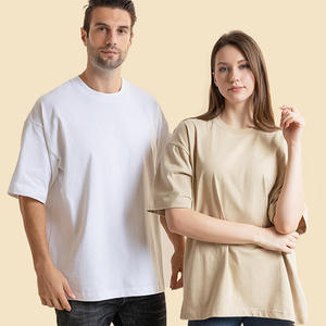 Camiseta de Gran Tamaño, 100% Algodón, Transpirable, Estilo Urbano, con Logotipo Personalizado, Hombros Caídos, Manga Corta, de Alta Calidad OEM - Product Image 2