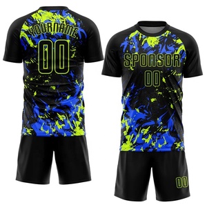 Uniforme de fútbol personalizado para hombre, camiseta de fútbol, transpirable, poliéster, absorbe la humedad, ligero, personalizado, sublimado, kits de fútbol - Product Image 2