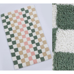 Tapis de bain en coton tufté rectangulaire, qualité supérieure, design traditionnel, style classique - Product Image 2