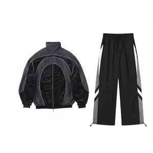 Conjunto de dos piezas OEM para hombre: Chaqueta cortavientos de nailon con media cremallera y pantalones cortos, modelo 2026 - Product Image 5