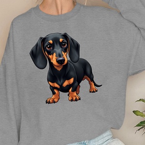 Sudaderas de mujer con ilustración de Dachshund realista - Product Image 1