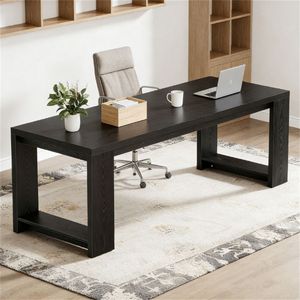 Rectangular Double-Person <b>Office</b> Desk for Study and Computer Use for Conference <b>Settings</b> - Product Image 1