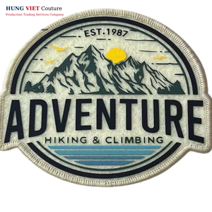 เสื้อยืดผ้าสำหรับทั้งชายและหญิงมี3D ปักลายด้วยเลเซอร์ตัดขอบโลโก้ตามสั่งแผ่นผ้ากำมะหยี่สีสันสดใสติดโลโก้แบรนด์แบบรีดบน - Product Image 3