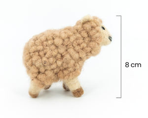 Oveja de Fieltro de Lana de 8cm Hecha a Mano, Juguete Montessori Educativo Suave, Regalo para Niños, Decoración de Animales de Granja, Venta al por Mayor de Hilo de Fieltro - Product Image 4