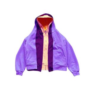 Custom Logo Color Block 3 Zip Design 100% Cotton French Terry Oversized Triple Layer Hoodie with Cut Sew Zipper for Men - Product Image 1