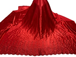 Dirac Gougra Somalí para Novias, Satén 100% Seda, Tejido Ligero de 60GSM, Ecológico, con Patrón Floral, Ropa de Cama de Alta Calidad - Product Image 4
