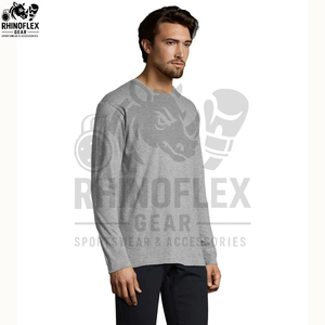 เสื้อยืดแขนยาวผู้ชาย ผ้าฝ้าย 100% คุณภาพสูง ผสมโพลีเอสเตอร์  รับสกรีนโลโก้ เสื้อยืดแขนยาวลายเรียบ - Product Image 4