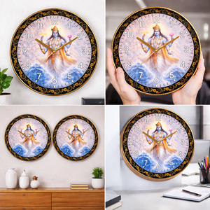 Horloge murale 3D Liviya Lord Vishnu - Impression personnalisée pour la fête des mères, la rentrée scolaire et la décoration du Nouvel An chinois - Product Image 2
