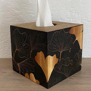 Boîte à mouchoirs en bois imprimée d'inspiration Zen, boîte à mouchoirs en bois apaisante pour la décoration de spa et de bien-être, accessoire de vente en gros - Product Image 5