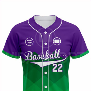 ชุดยูนิฟอร์มเบสบอลคุณภาพสูงแบบสั่งทำพิเศษ เสื้อเจอร์ซีย์ระบายอากาศ แห้งเร็ว ยืดได้สี่ทิศทาง ผลิตจากโพลีเอสเตอร์ 100% ชุดกีฬาสำหรับทีม - Product Image 4