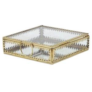 กล่องแก้วทองเหลืองหุ้มกล่องสี่เหลี่ยมสำหรับกล่องเชิญงานแต่งงาน - Product Image 3