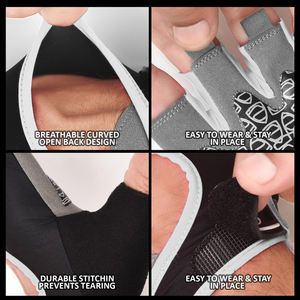 Guantes Premium para Gimnasio y Fitness con Acolchado de Agarre Fuerte, Ecológicos, para Levantamiento de Pesas y Entrenamientos de Alta Intensidad - Product Image 4