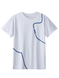 Boys Quick Dry Short Sleeve T-Shirt Solid Color Round Neck Sport Style Casual Wear Printed Design 100% Polyester Jersey Fabric - Product Image 3