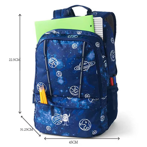 Casual <b>Waterproof</b> Denim Fashion <b>School</b> <b>Backpack</b> with Zipper Closure Customizable Wholesale for Middle & High <b>School</b> Students - Product Image 4