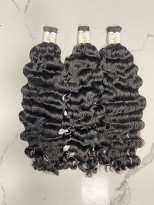 Tressage bouclé en vrac 100% extensions de cheveux humains vietnamiens sans tissage chimique cheveux cuticules alignés meilleur prix pour les femmes noires - Product Image 2