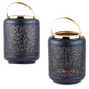 Wholesale <b>Moroccan</b> Customized Style Cylindrical Dual Tone Metal Votive Candle Holders for Home Weddings & Christmas <b>Decorations</b> - Product Image 5