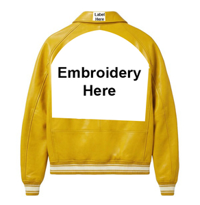 Chaqueta Varsity Extra Grande Personalizada para Hombre de Wembly Sports, Bordado, Material de Forro Polar Fino, Cuero - Product Image 6