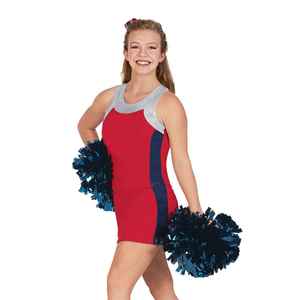 Ensemble d'uniformes de cheerleading pour femmes, de qualité supérieure, personnalisés, très stylés, avec impression par transfert thermique - Product Image 4