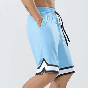 Shorts de basketball pour hommes style baggy personnalisables, grande taille, coupe courte, respirants, en maille de polyester écologique – Offre Spéciale - Product Image 2