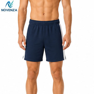 Men Sports Running <b>Shorts</b> Solid High Quality <b>Spandex</b>/Polyester Fabric Quick Dry Elastic Waist Customized Design for Fitness - Product Image 3
