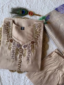 New Designers Premium MUL CHANDERI Reversible Salwar Kameez Set for Women Party Wear All Seasons - Product Image 4