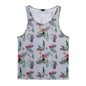 Camiseta sin mangas de sublimación ligera para hombre, de alta calidad, transpirable, antipilling, de baja tendencia, personalizada, de moda. - Product Image 1