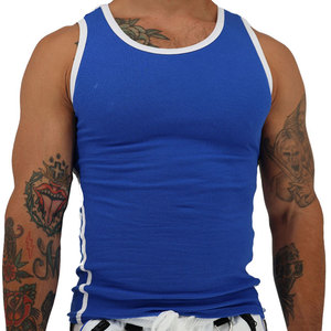 Camiseta sin mangas de baloncesto 100% algodón, deportiva, transpirable, 180 g/m², ligera, ideal para verano, anti-bolitas, para culturismo. - Product Image 1