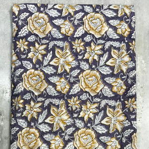 Tissu en coton indien imprimé au bloc, tissu en coton imprimé à la main, tissu en coton fait main, tissu en coton en gros, directement de l'usine - Product Image 1