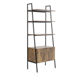 Estantería de 4 niveles con cajones de madera con revestimiento negro para el hogar, villas, sala de estar, dormitorio, estantería de almacenamiento con cajones - Product Image 5