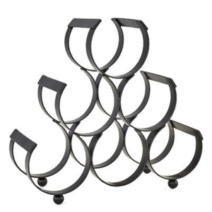 Porte-bouteilles à vin en métal au design moderne, capacité de 5 à 9 verres à pied, meubles minimalistes pour la salle à manger à domicile - Product Image 3