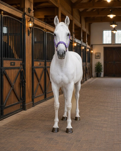 Harnais de Selle Original Lavender pour Cheval, Réglable, en Matière PP, Boucles Dorées - Product Image 1