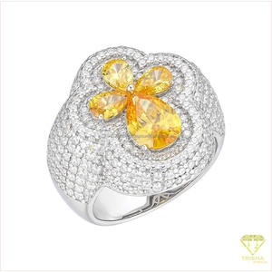 Anillo de cruz de plata 925 para hombre de lujo con diamantes cultivados en laboratorio, detalles de piedras brillantes y diseño hip hop. - Product Image 5