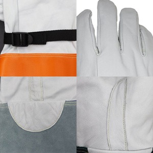 High Performance TIG Welding <b>Gloves</b> 100% High Quality Leather & Cotton Molten Metal Splash Test <b>Type</b> B Full Thumb for Men Women - Product Image 5
